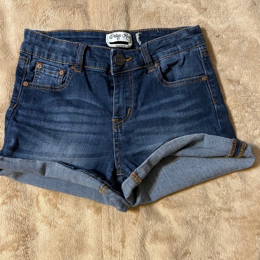 high waisted jean shorts